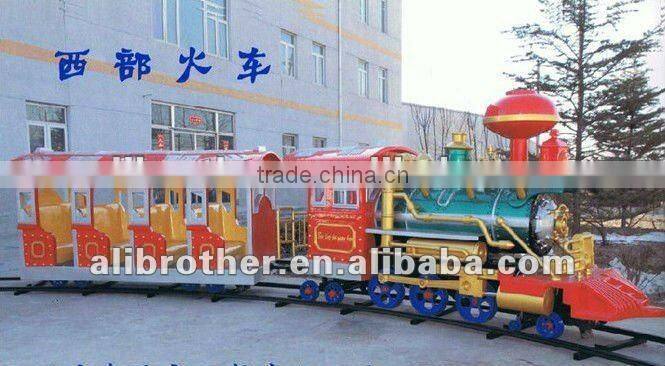 Professional!!!cheap!!! hot sale!!! high quality!!!China amusement park outdoor track train /kiddie mini train