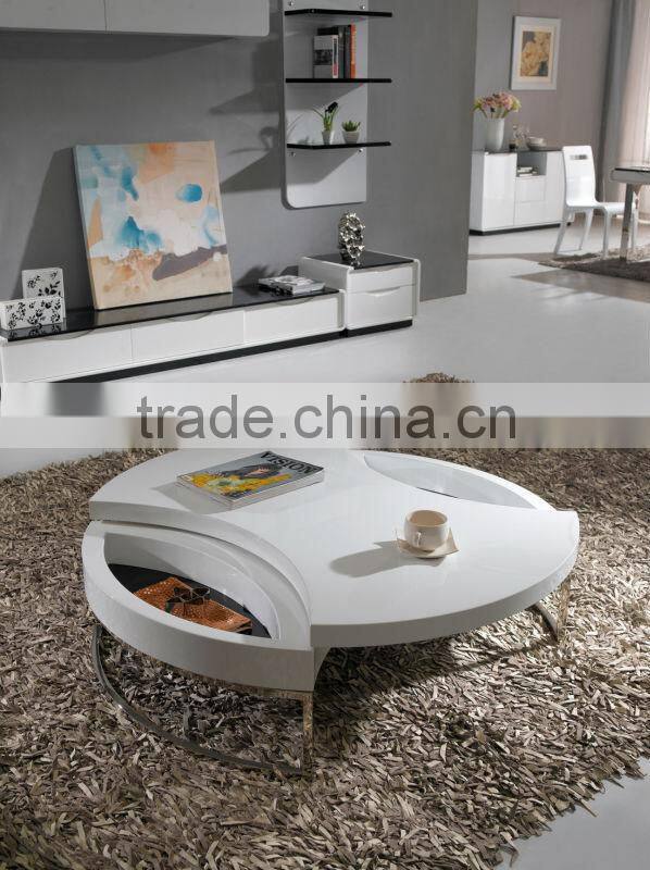 Modern simple style high glossy dining table 1601#