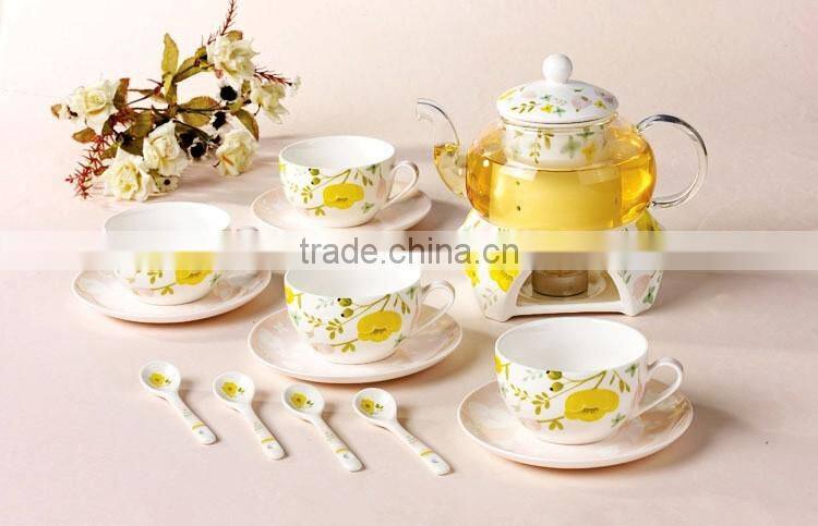 Hot Sale Good Quality Creative Customized Bone China Ceramics Tea Set