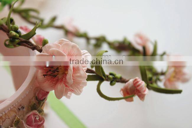 Fabulous hand-made girls flower head garlands for Wedding Prom Party And Christmas Decoration