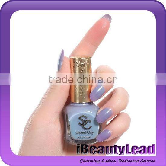 Heat sale color changing nail polish chameleon nail polish with 12 different colors