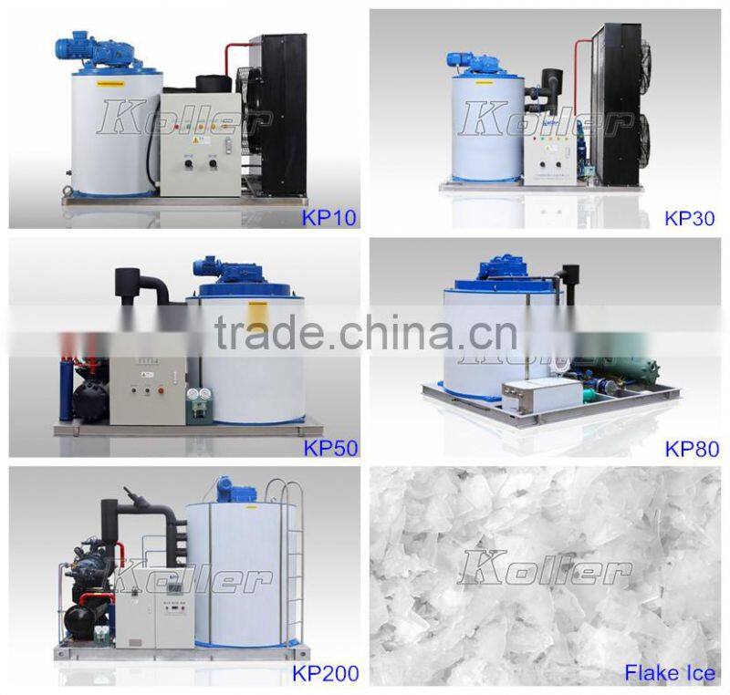 Koller 10 tons Flake Ice Machine with Energy Saving for Fish Processing KP100
