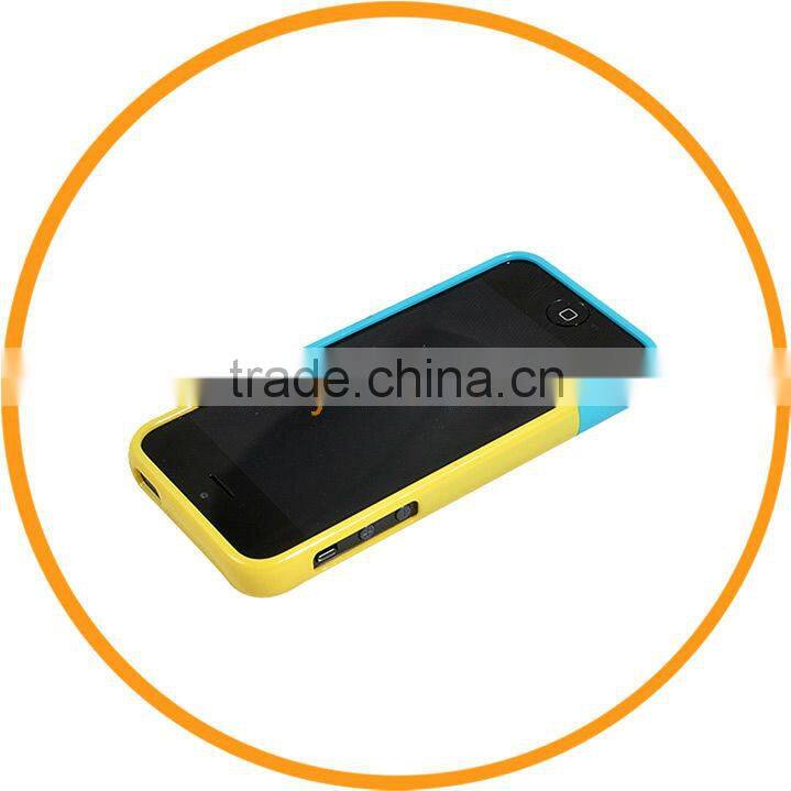 New Fashion Vivid Choice Colorful Design Hard Case for iPhone5 5 Back Cover Yellow+Blue from Dailyetech
