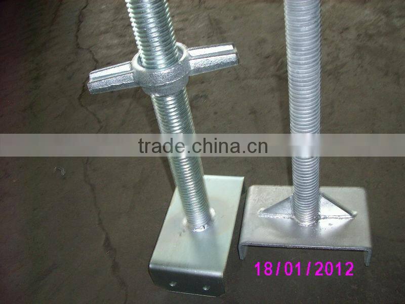 Scaffolding Adjustable Jack , U Head screw jack, Base jack