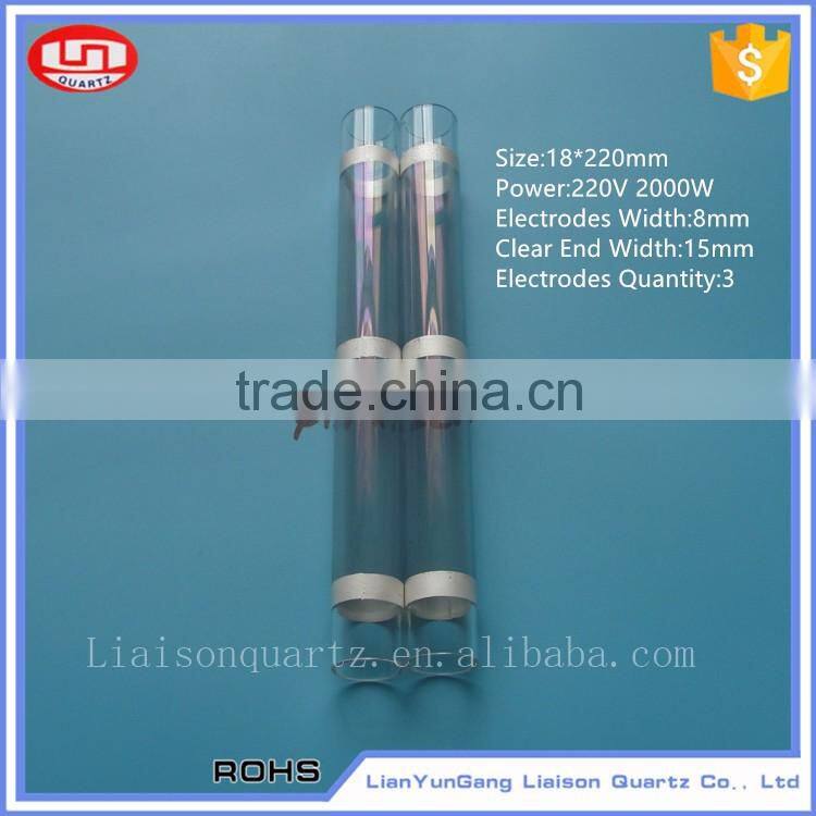 Isolation of water and electric quartz heating glass tube