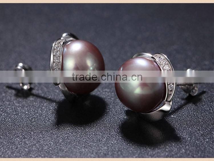 2015 Christmas cheap sterling silver rose stud earrings