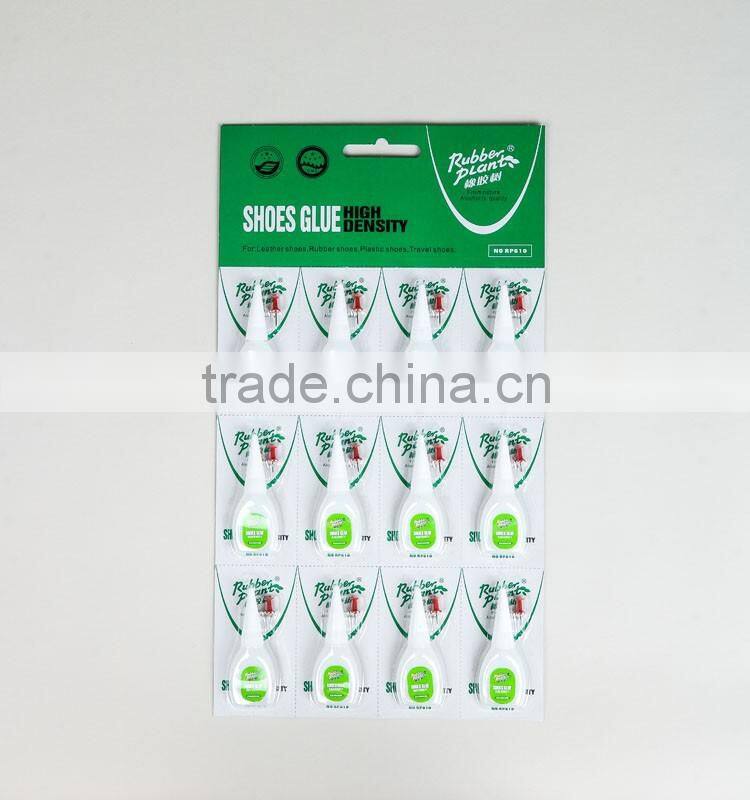HIGH DENSITY SUPER GLUE FOR SHOES WITH BLISER CARD.502 Cyanoacrylate adhesive for shoes