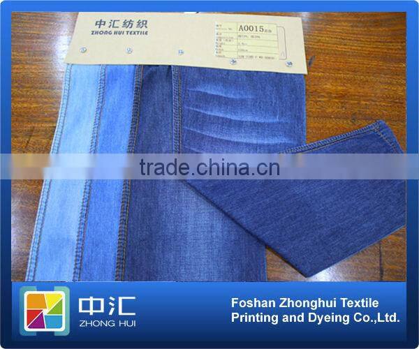 A0015 Thin Jeans Fabric 3.8oz 72%cotton 28%polyester