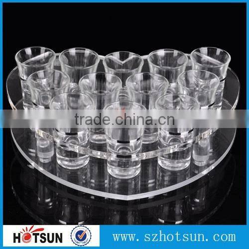 modern design various styles acrylic wine glass/ acrylic wine display rack