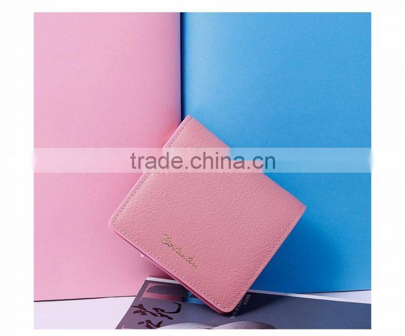 cowhide leather famous brand women wallet and hand purse good quality