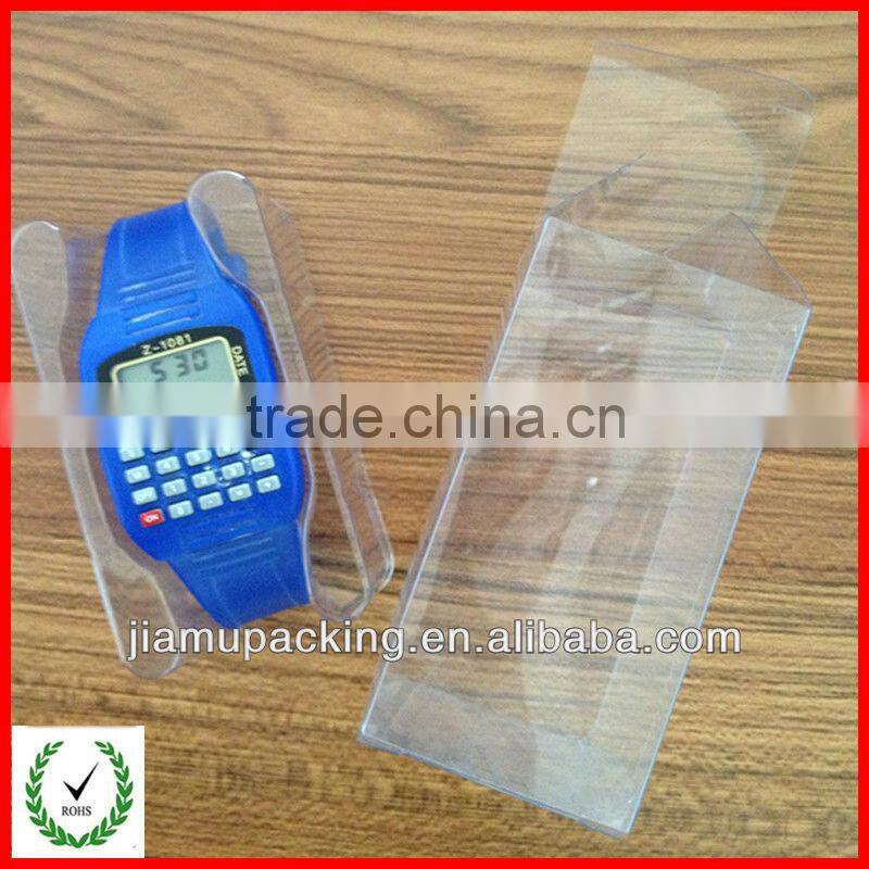 2015 New Style! PS plastic blister insert with flocking for wine package