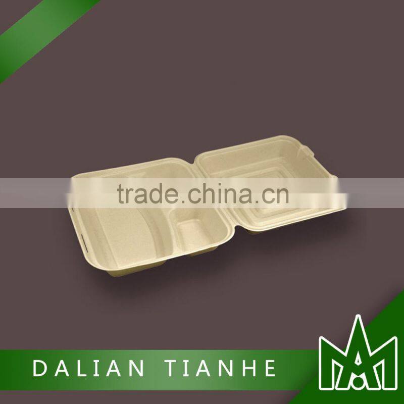 2015 hot sales sugarcane tray with lid