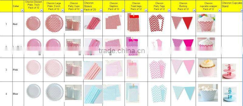 NEW Yellow and White Paper Party Pack Paper Plates Paper Cups Paper Napkins
