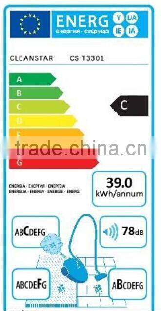 1800W Hepa Cyclone Bagless vacuum cleaner CS-T3301 with ERP