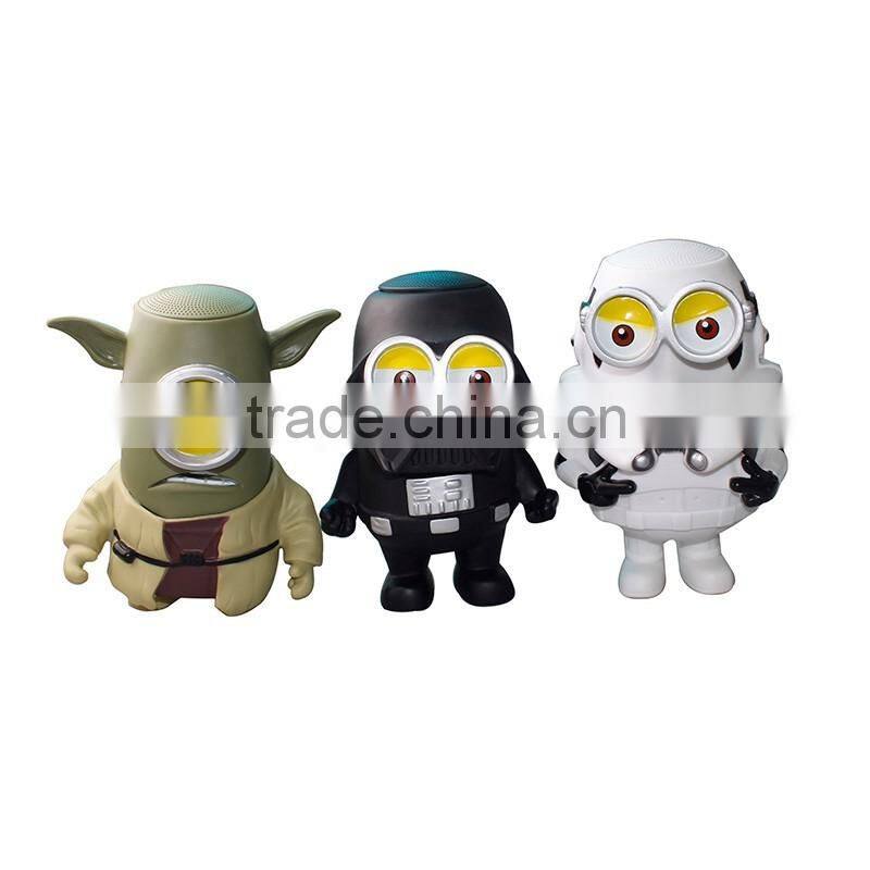 2016 wholesale bluetooth portable minion mini speaker gift