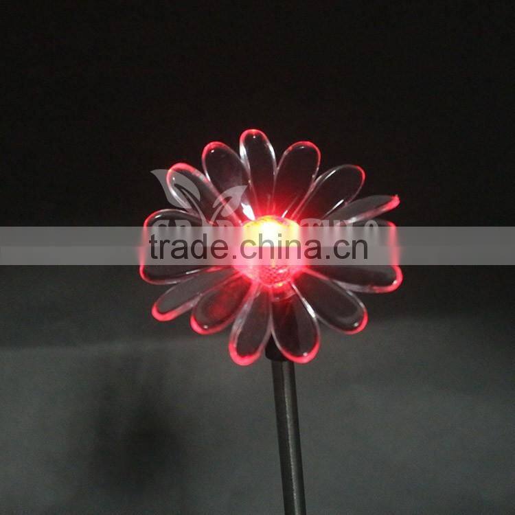 led garden light, Color Changing green led light, Sun Flower shape outdoor solar light