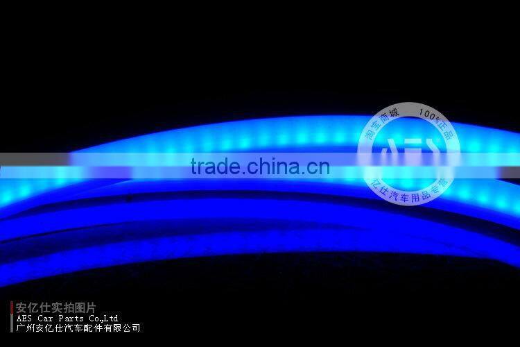 2015 Top Sale! AES LED Strip for Headlight, Car Headlight Double Colors LED Strip Lamp for Bixenon Projector Headlights