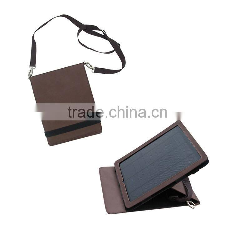 1A and 2A dual usb output Solar Power Charger Bag,1.2W 5V 1000Ma Charger Solar
