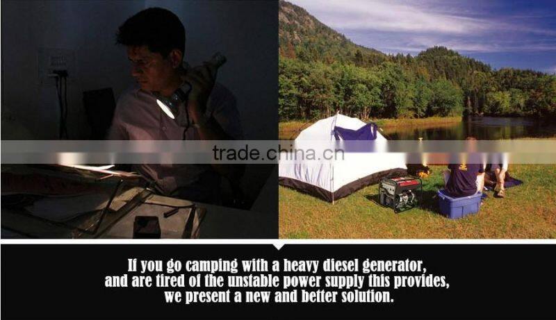 hottest selling 55W portable and folding solar home system with wheels and pull rod for TV/Fan/laptop