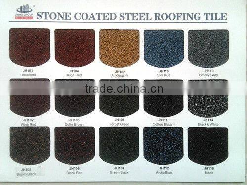 color stone coated metal roof tile and roofing sheet