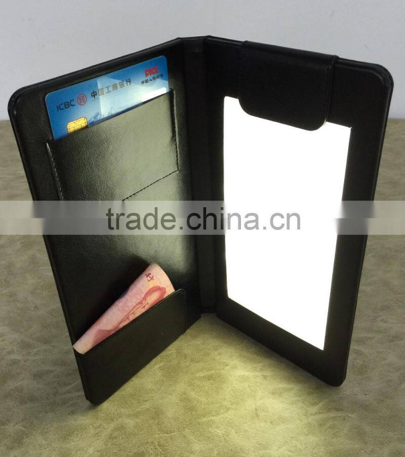 elegant classic style menu cover for hotel / restaurant bill folder / led check presenter