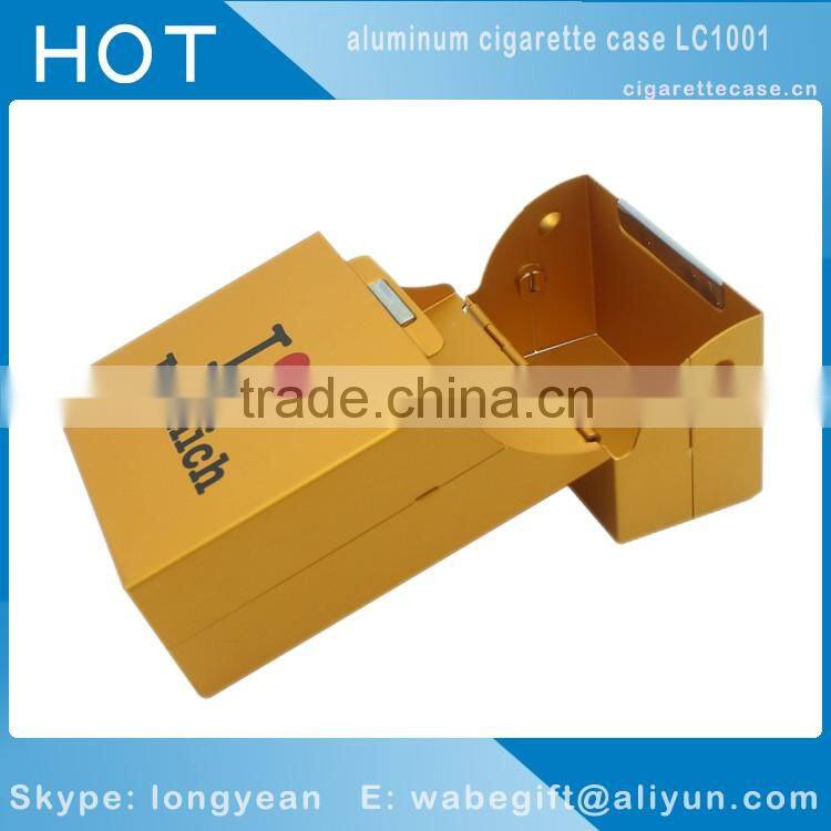 OEM logo Aluminum Metal Cigarette Cigar Box Holder