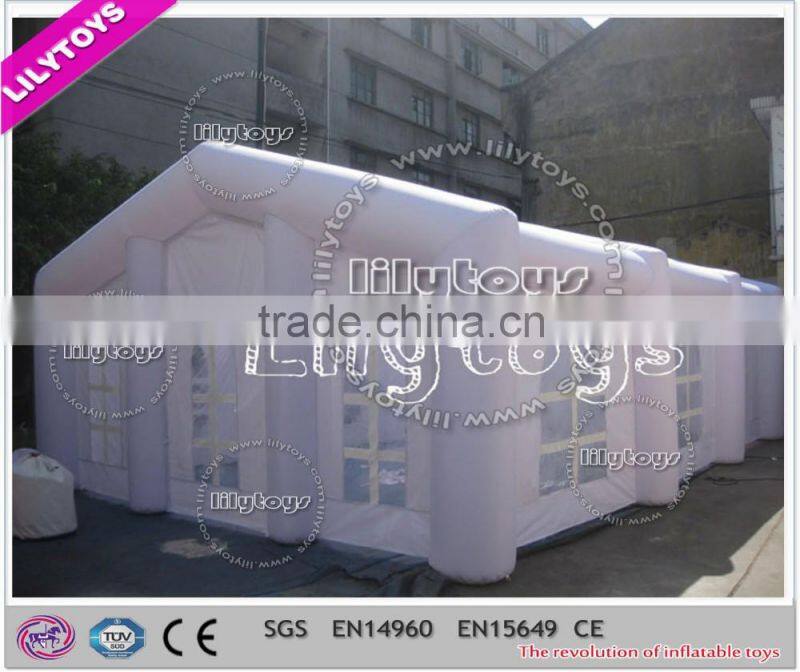 Factory directly custom giant white army ten/durable inflatable house/removable tent for large event