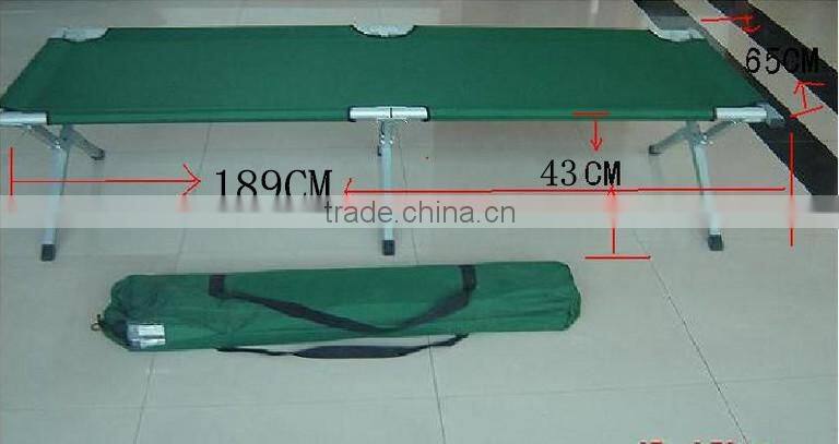 Lightweight aluminum folding camping cot