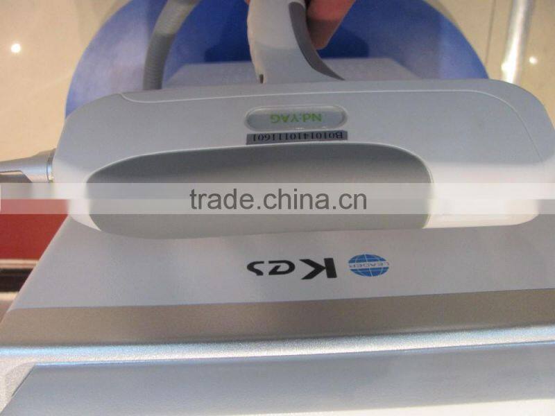 High quality hot sale !! 532&1064nm Q switch nd yag laser tattoo removal machine