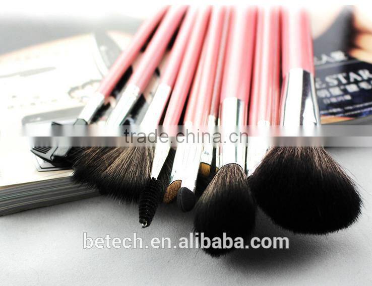 Betech 12pcs private label cosmetics makeup brush set
