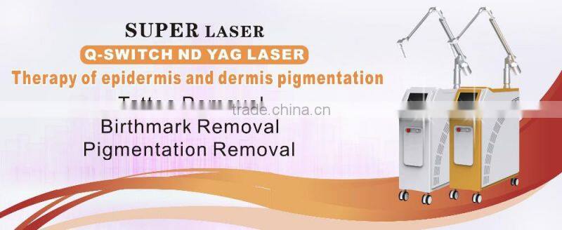 q switched nd yag tattoo removal and wrinkle remover laser machine with 7 joind light guiding arm
