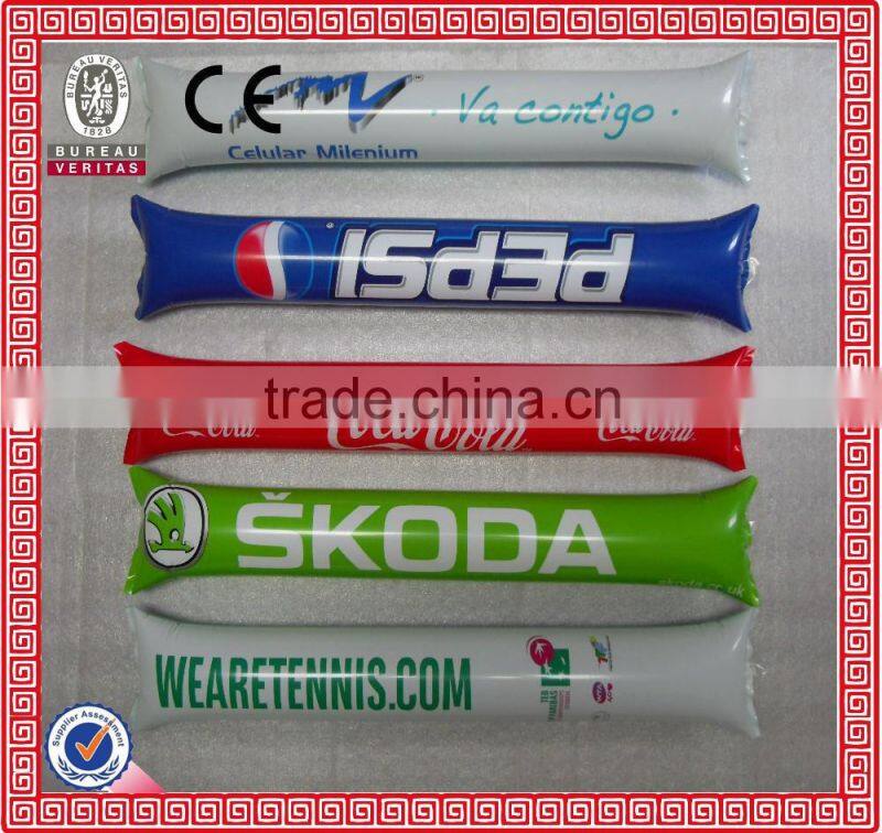 Plastic Sports Inflatable Fan Stick Inflatable Cheering Sticks