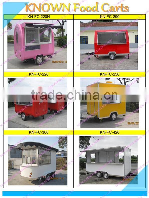 KNOWN hand push food cart/outdoor carts for sale