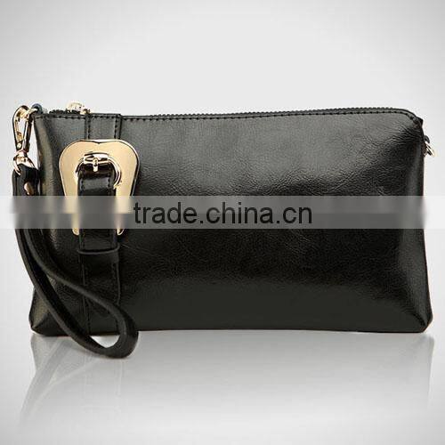 2014 New Design Fashion Ladies Cow Leather Chain Strap Wallet(BCN015)