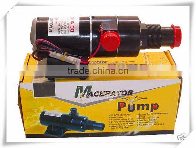 12v high flow macerator pump, sewage pump