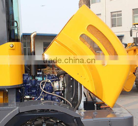 China small garden tractor loader with front end ZLY918 hydraulic transmission