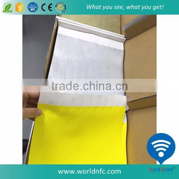 Popular Disposable RFID Wristband NTAG213 for Concert
