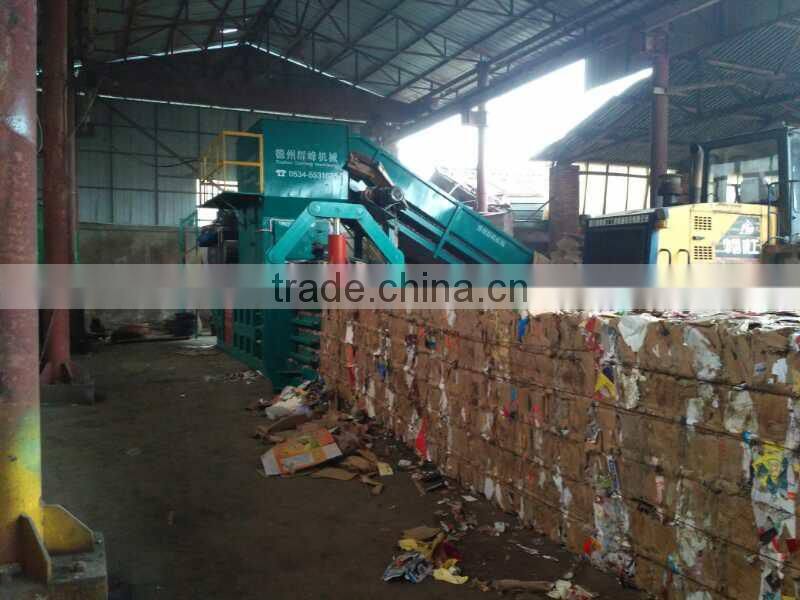 Full automatic waste carton baler machine