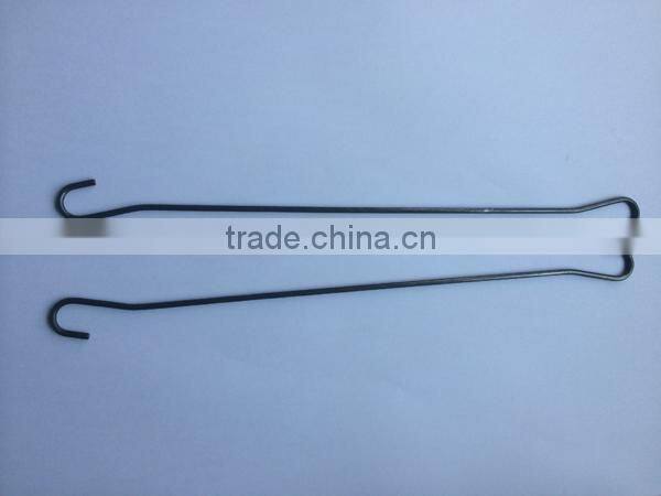spring steel custom wire form power coating hook