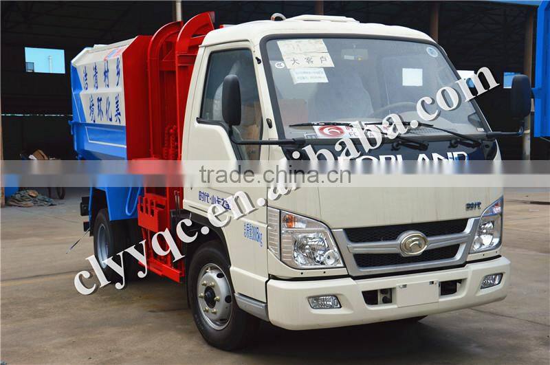 Foton 3m3 Small garbage truck for sale