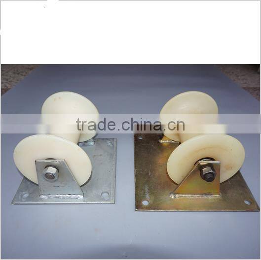 10KN Load Capacity Straight Line Nylon Cable Roller Cable Pulley