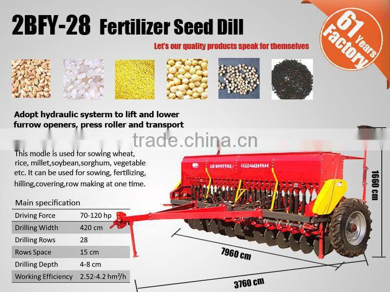 28 Rows Hydraulic machine for planting seeding