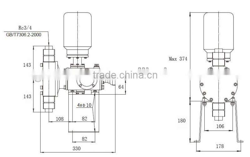 J5 Series High Pressure Large Flow Hydydraulic Electric Double Diaphragm Pump