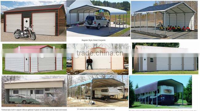 Hot sale prefabricated garage/rv canopy carport/modular garage
