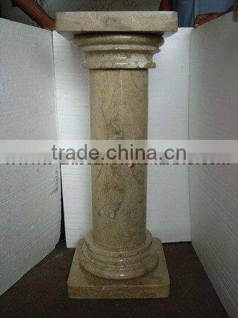 DECORATIVE SAHARA BEIGE MARBLE PEDESTALS
