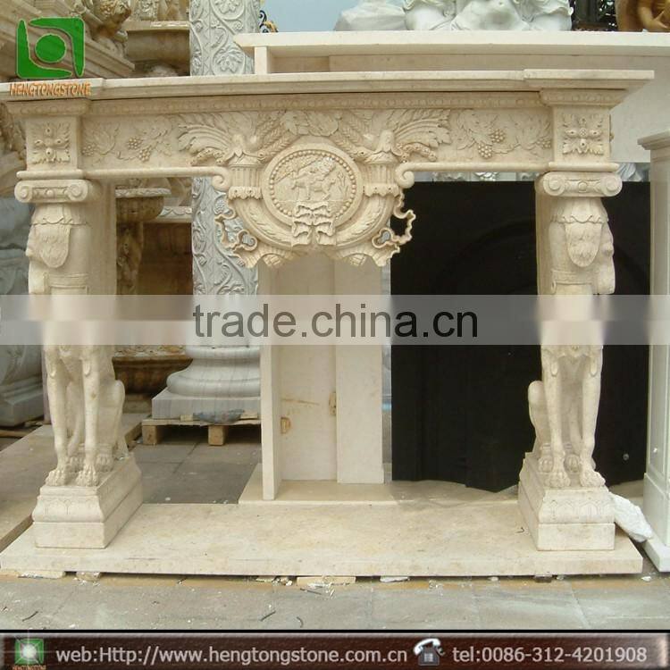 Indoor Marble Fireplace Mantel Shelf
