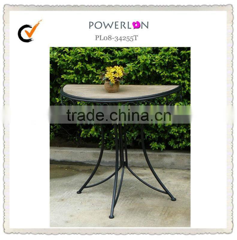Antique Metal Corner Half Round Table In Uk