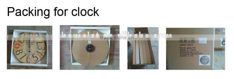 Popular Style ! 2016 Decorative Square Wooden MDF Wall Clock