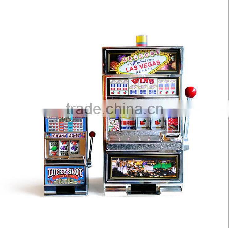 Creative Design Piggy Bank With LED Light, Multi-functional Decorative Lucky Slot Machine Design Piggy Bank With Funny Games