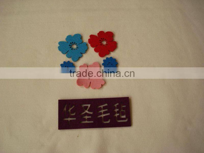 fashion handmade gray wool felt flower for decoration or hat dresses